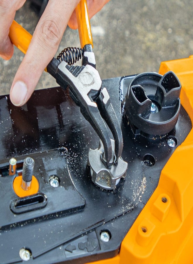 INGCO 7" 4pcs Circlip Plier Set Snap Ring Pliers Set Heavy Duty 7-inch Internal/External Circlip Pliers Kit Straight/Bent Jaw … - Image 5